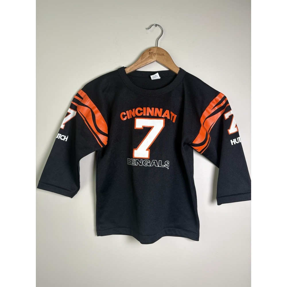Boomer Esiason 80's Cincinnati Bengals Hutch Jersey #7 NFL Youth Medium *S Mark*